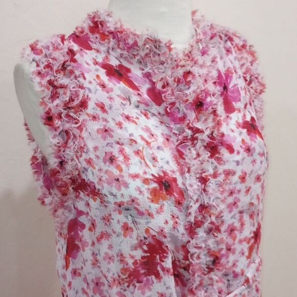 Misa Los Angeles Aurelie Gardenia Ruffled Midi Dress - Size XS - Picture 6 of 15